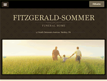 Tablet Screenshot of fitzgeraldsommerfuneralhome.com